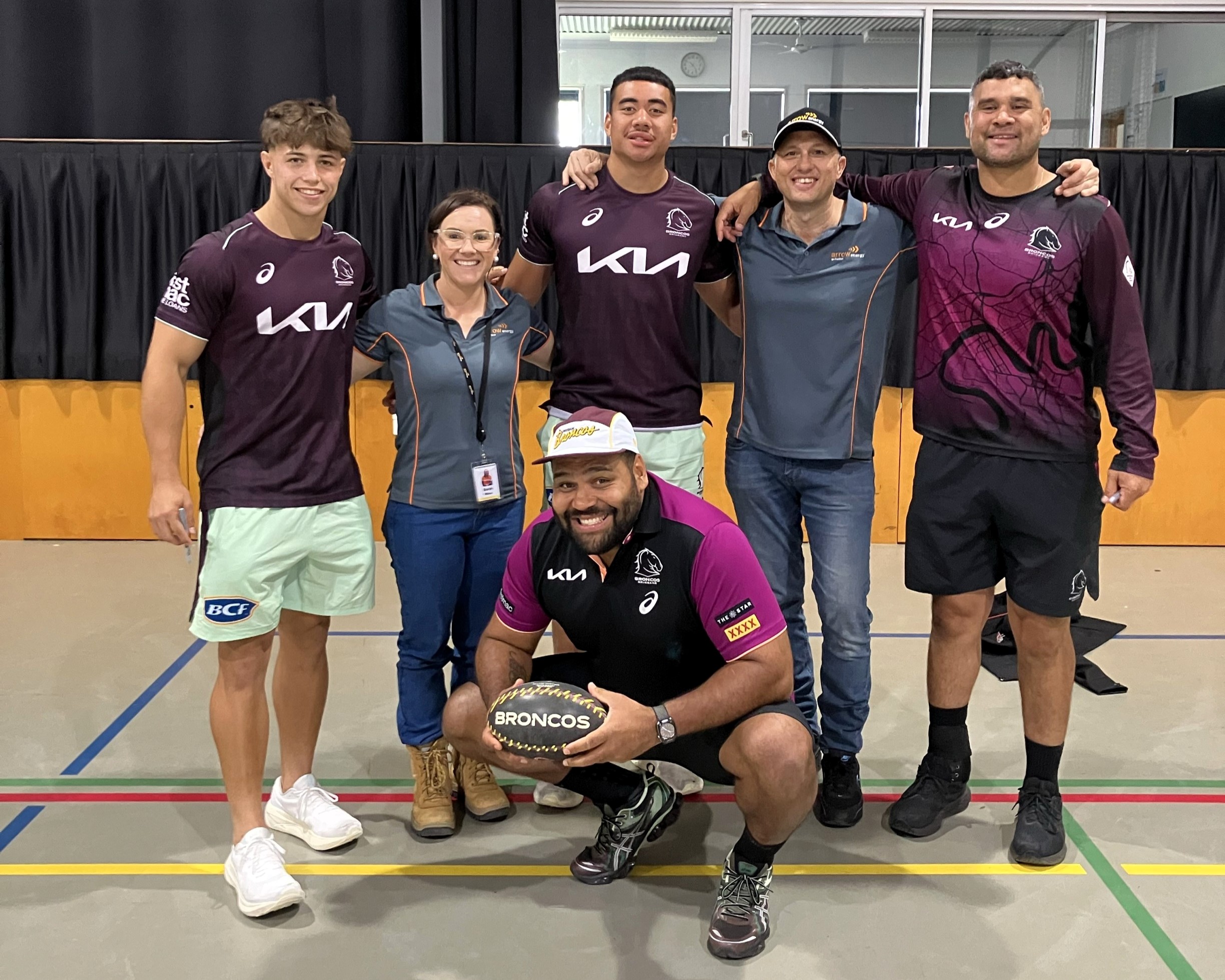 Brisbane Broncos and Arrow Energy at Our Lady of the Southern Cross.